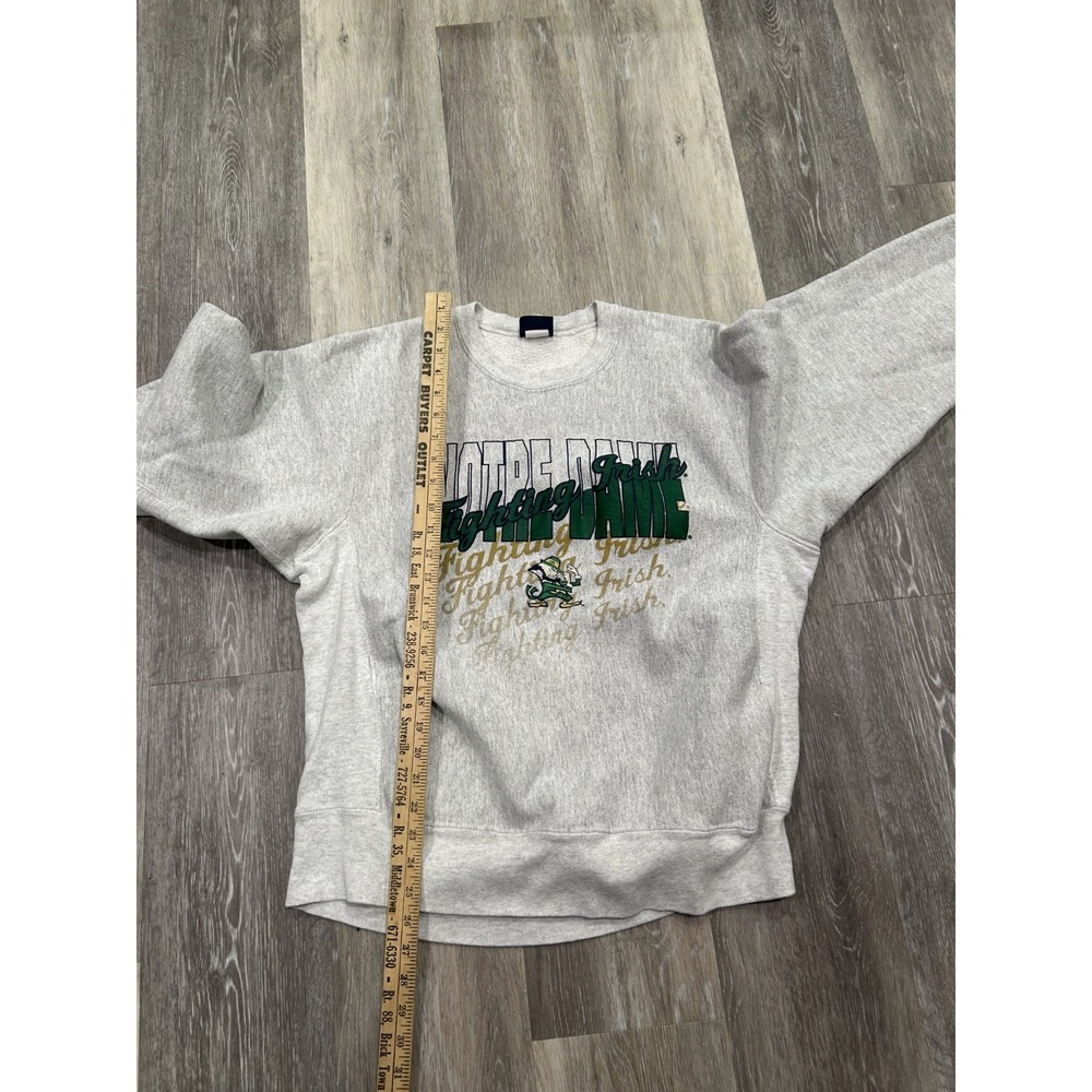 Jansport Notre Dame Fighting Irish Sweatshirt Crewneck Vintage 90s Made In USA - Picture 7 of 9